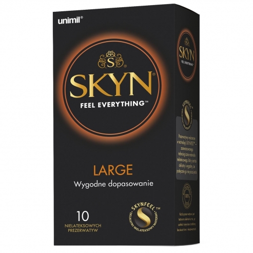 Unimil Skyn Large nielateksowe prezerwatywy 10szt