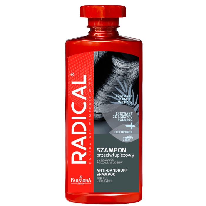 Radical Anti-Dandruff Shampoo szampon przeciwÂ³upieÂ¿owy kaÂ¿dy rodzaj wÂ³osÃ³w 400ml