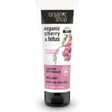 Organic Cherry & Lotus kremowy balsam do rÂ±k i paznokci 75ml