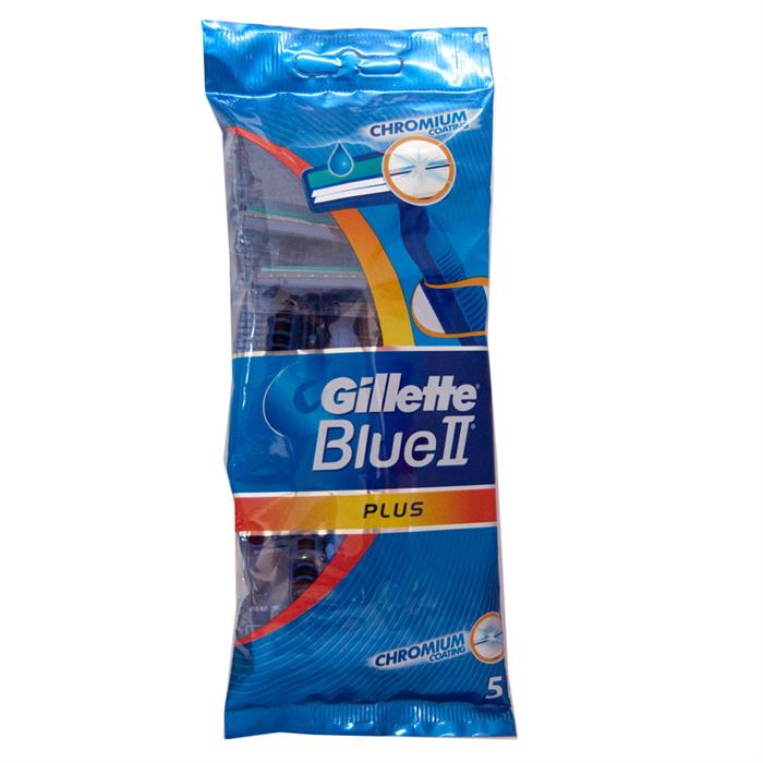 Blue II Plus Chromium jednorazowe maszynki do golenia dla mÃªÂ¿czyzn 5szt