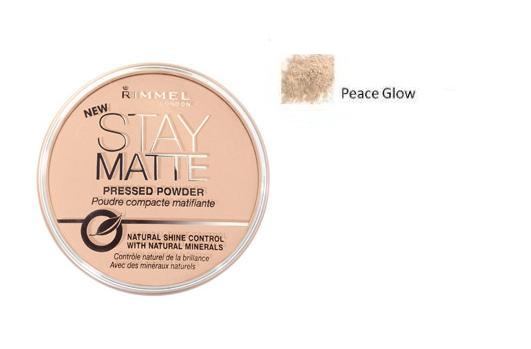 Rimmel Stay Matte Long Lasting Pressed Powder puder prasowany 3 Peach Glow 14g