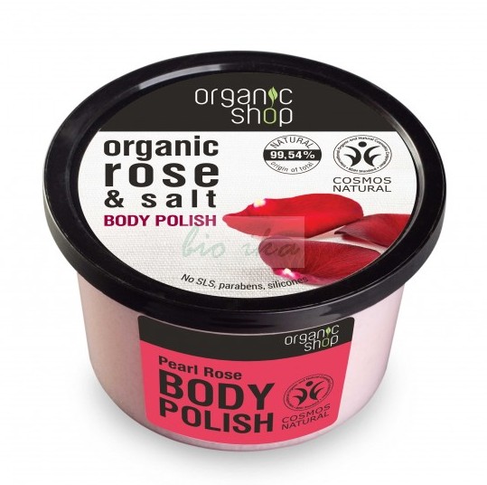 Organic Rose & Salt Body Polish pasta do ciaÂ³a na bazie ekstraktu z rÃ³Â¿y i naturalnej soli 250ml