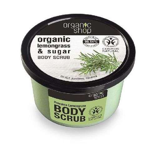 Organic Lemongrass & Sugar Body Scrub peeling do ciaÂ³a o zapachu trawy cytrynowej 250ml