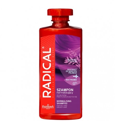 Radical Normalising Shampoo szampon normalizujÂ±cy do wÂ³osÃ³w przetÂ³uszczajÂ±cych siÃª Ekstrakt z SzaÂ³wii 400ml