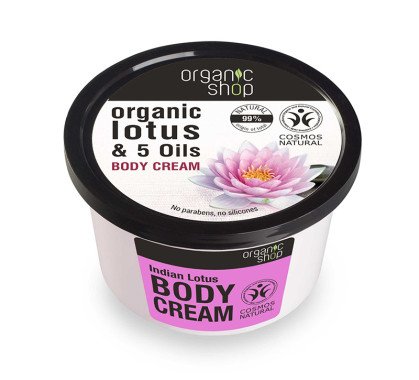 Organic Lotus & 5 Oils Body Cream krem do ciaÂ³a Indyjski Lotos 250ml