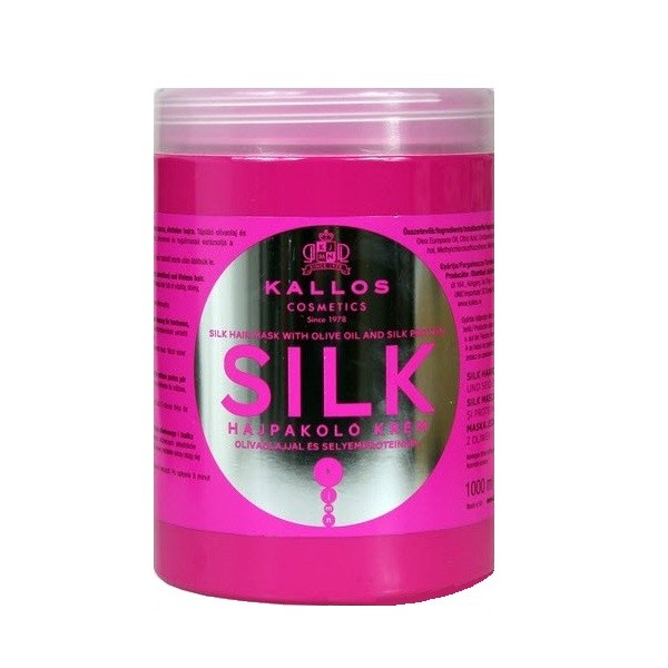 Silk Hair Mask With Olive Oil And Silk Protein jedwabna maska do wÂ³osÃ³w z proteinami oliwy z oliwek i jedwabiu 1000ml