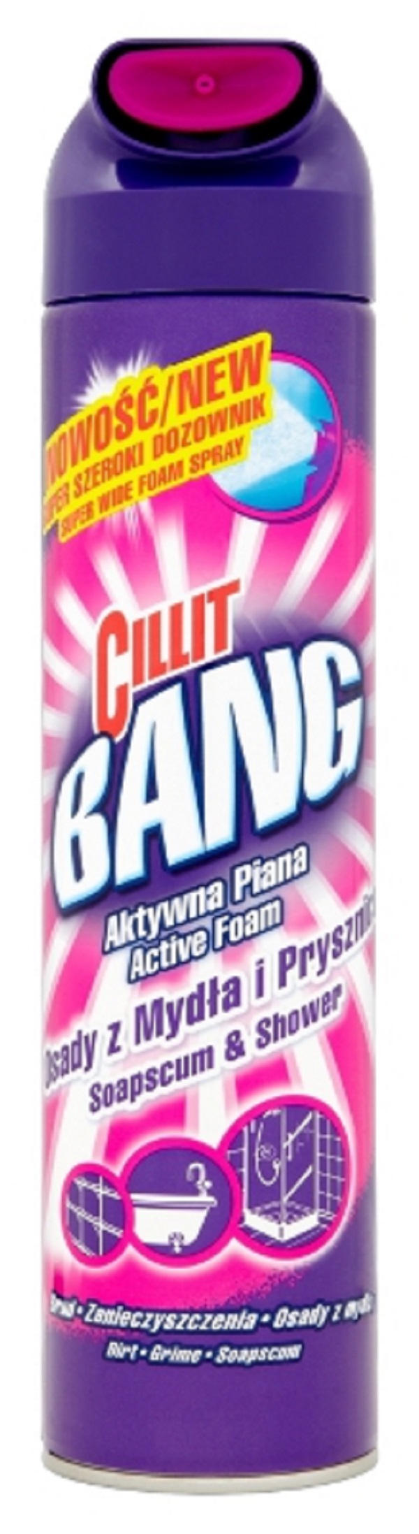 Cillit Bang aktywna piana bakterie i brud 600 ml