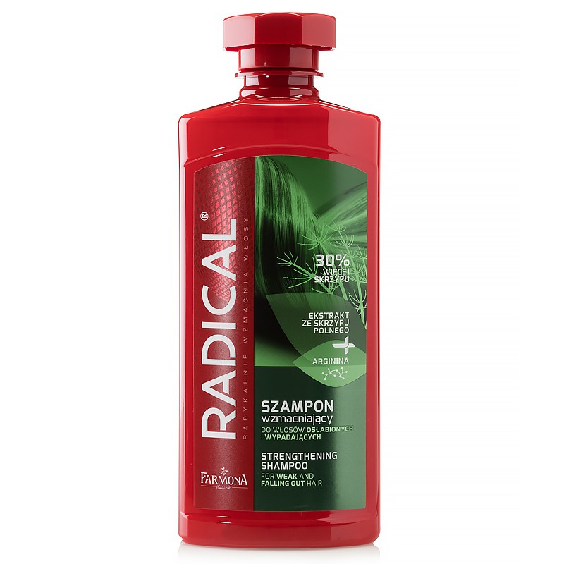 Radical Strenghtening Shampoo szampon wzmacniajÂ±cy do wÂ³osÃ³w osÂ³abionych i wypadajÂ±cych Ekstrakt ze Skrzypu Polnego 400ml