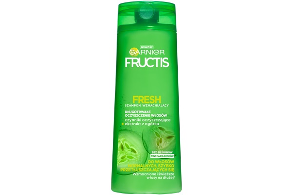 Fructis Fresh szampon wzmacniajÂ±cy do wÂ³osÃ³w normalnych, szybko przetÂ³uszczajÂ±cych siÃª 400 ml